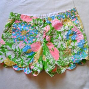 Lilly Pulitzer neon colored shorts